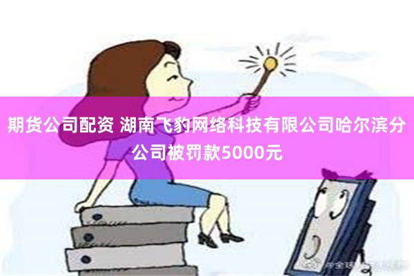 期货公司配资 湖南飞豹网络科技有限公司哈尔滨分公司被罚款5000元