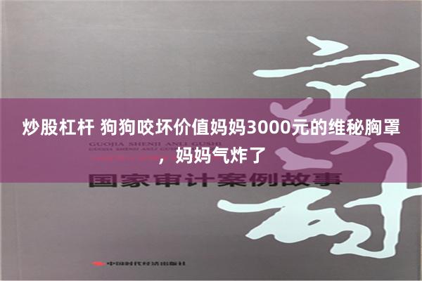 炒股杠杆 狗狗咬坏价值妈妈3000元的维秘胸罩，妈妈气炸了