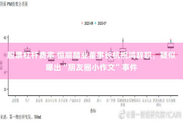 股票杠杆费率 恒顺醋业董事长杭祝鸿辞职，疑似曝出“朋友圈小作文”事件